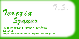 terezia szauer business card